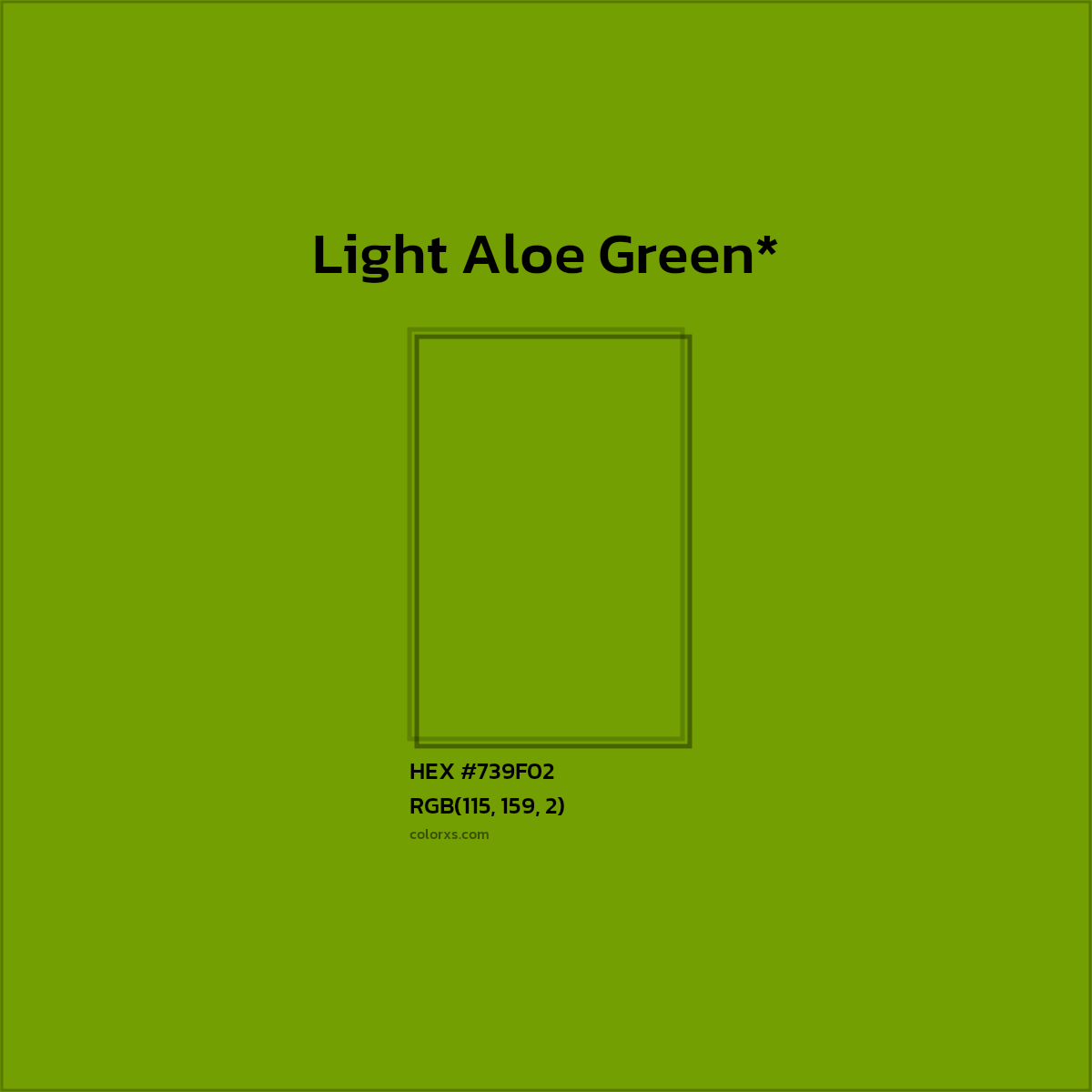 #739F02 hex color. RGB, RYB, CMYK, HSL, HSV codes and color conversions. Matching color names, palettes, paints.