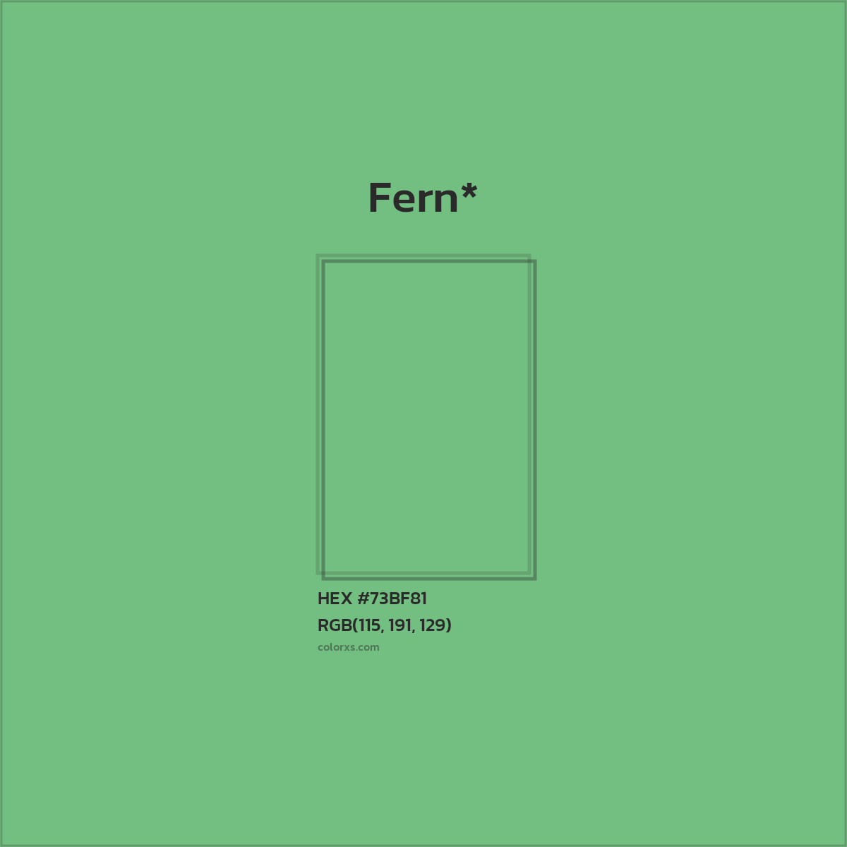 #73BF81 hex color. RGB, RYB, CMYK, HSL, HSV codes and color conversions. Matching color names, palettes, paints.