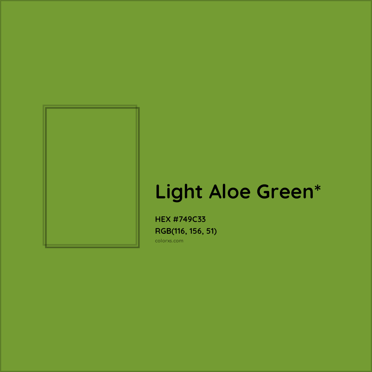 #749C33 hex color. RGB, RYB, CMYK, HSL, HSV codes and color conversions. Matching color names, palettes, paints.