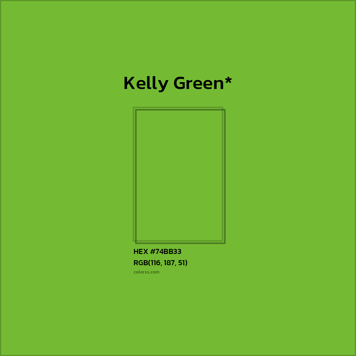 #74BB33 hex color. RGB, RYB, CMYK, HSL, HSV codes and color conversions. Matching color names, palettes, paints.