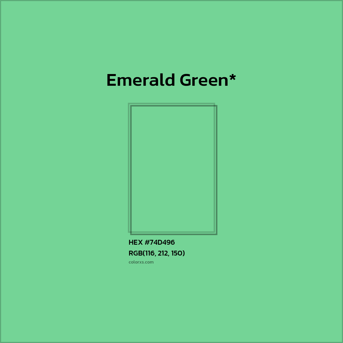 #74D496 hex color. RGB, RYB, CMYK, HSL, HSV codes and color conversions. Matching color names, palettes, paints.