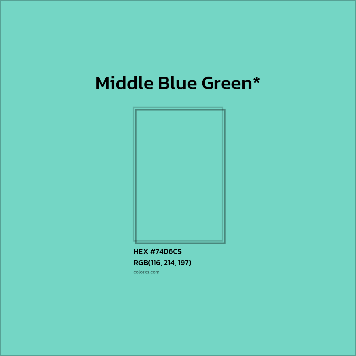 #74D6C5 hex color. RGB, RYB, CMYK, HSL, HSV codes and color conversions. Matching color names, palettes, paints.