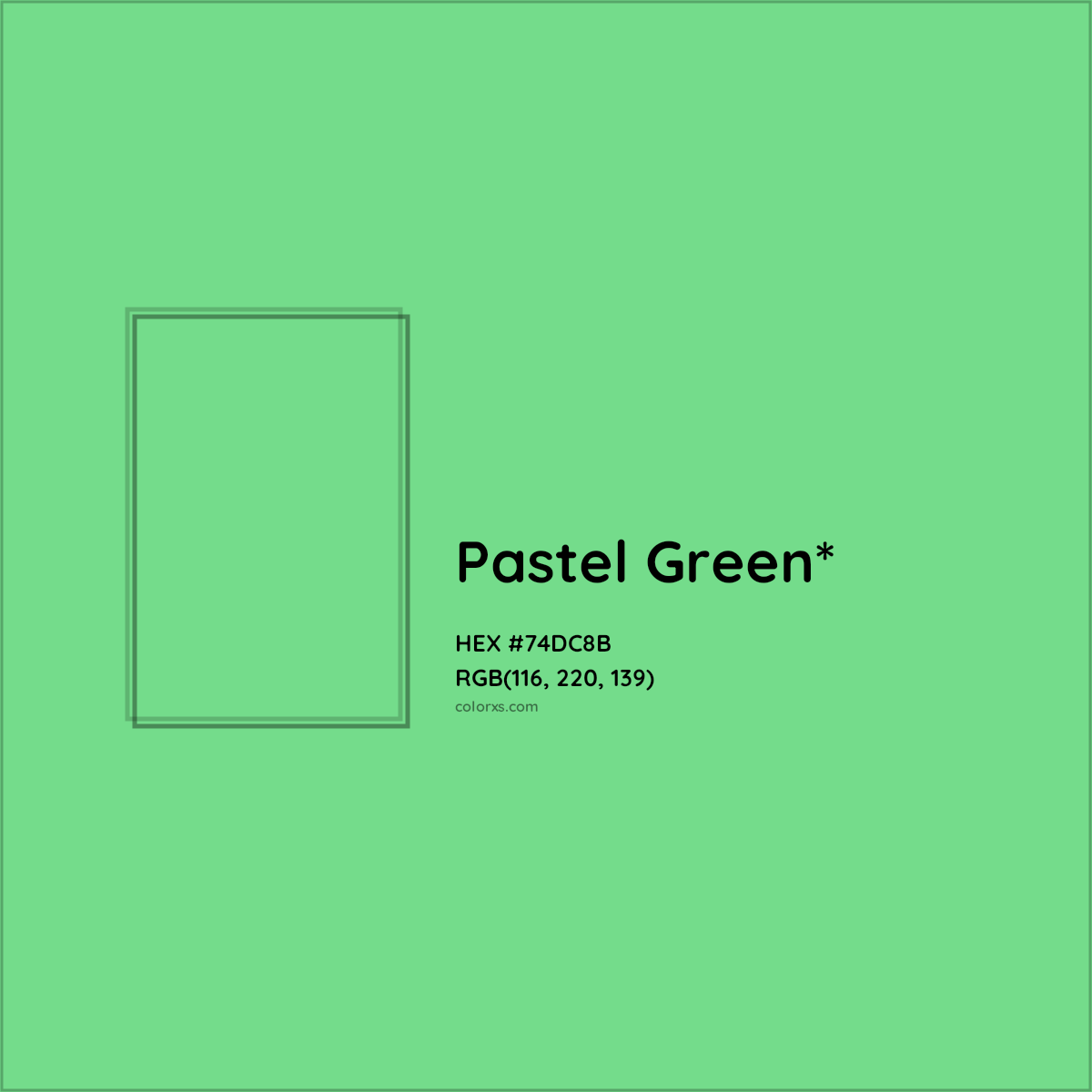 #74DC8B hex color. RGB, RYB, CMYK, HSL, HSV codes and color conversions. Matching color names, palettes, paints.