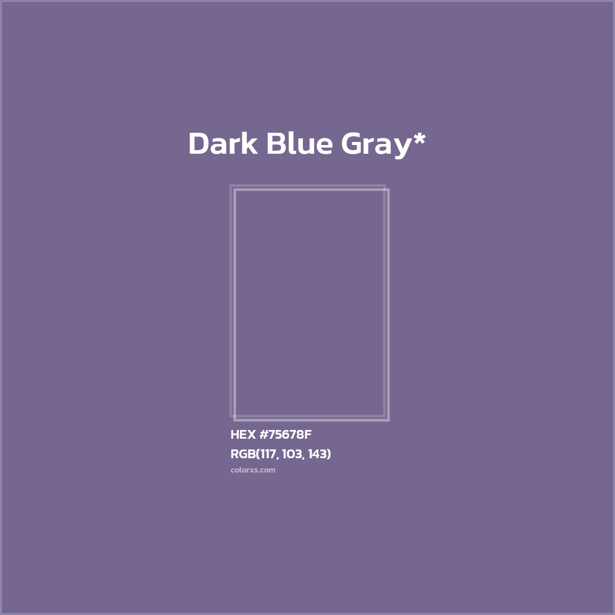 #75678F hex color. RGB, RYB, CMYK, HSL, HSV codes and color conversions. Matching color names, palettes, paints.