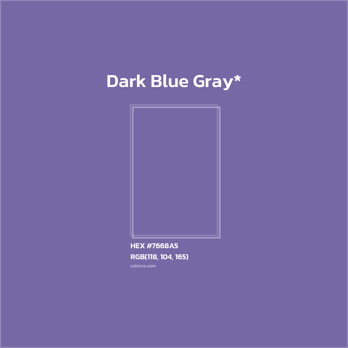 #7668A5 hex color. RGB, RYB, CMYK, HSL, HSV codes and color conversions. Matching color names, palettes, paints.