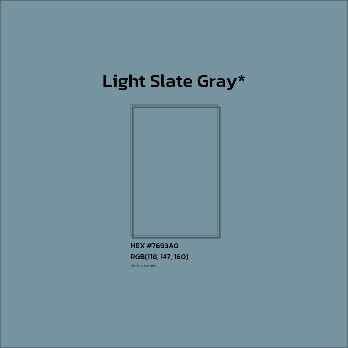 #7693A0 hex color. RGB, RYB, CMYK, HSL, HSV codes and color conversions. Matching color names, palettes, paints.
