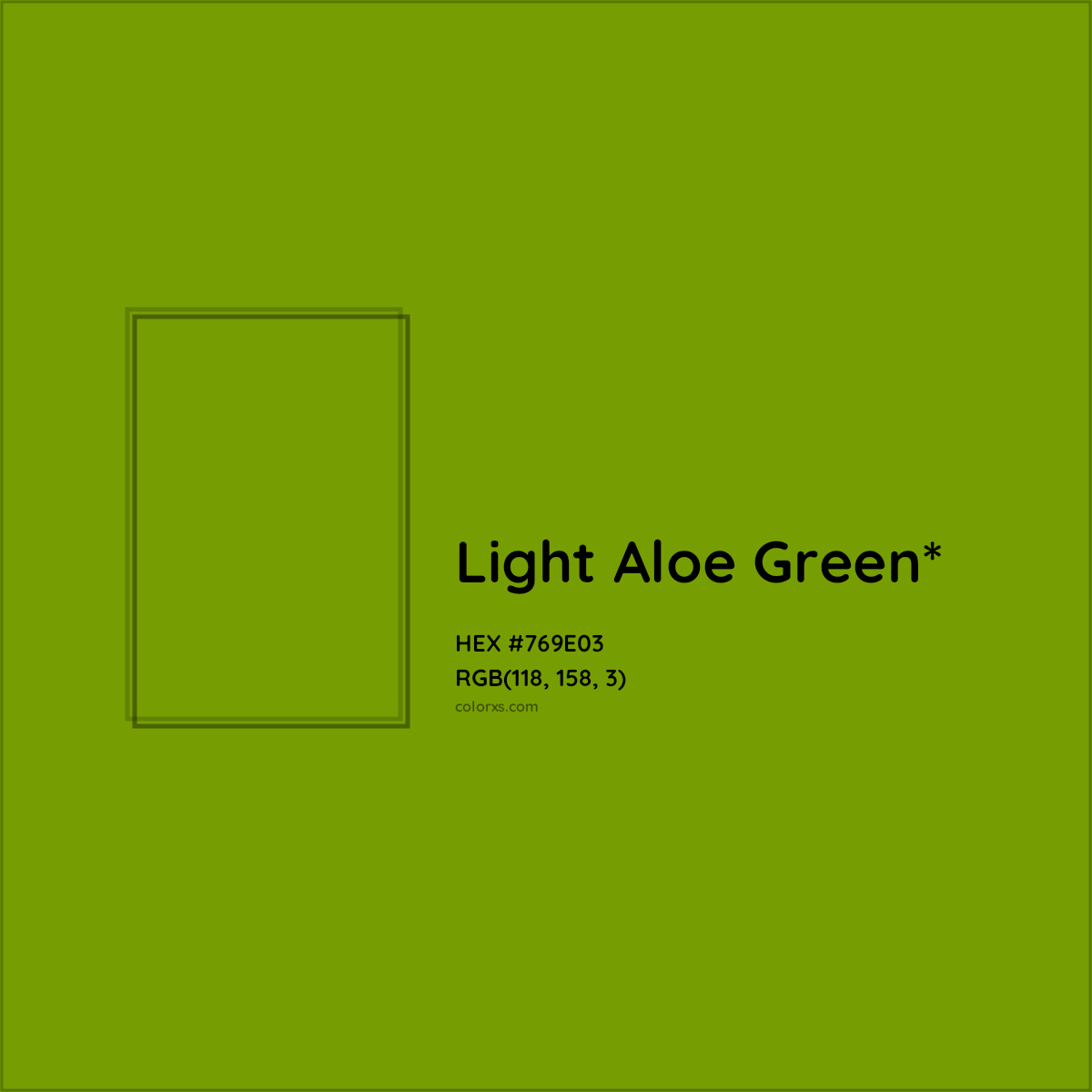 #769E03 hex color. RGB, RYB, CMYK, HSL, HSV codes and color conversions. Matching color names, palettes, paints.