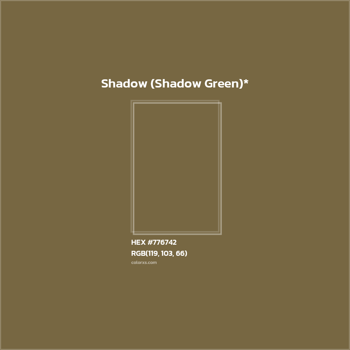 #776742 hex color. RGB, RYB, CMYK, HSL, HSV codes and color conversions. Matching color names, palettes, paints.