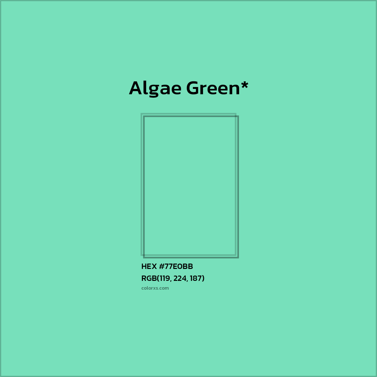 #77E0BB hex color. RGB, RYB, CMYK, HSL, HSV codes and color conversions. Matching color names, palettes, paints.