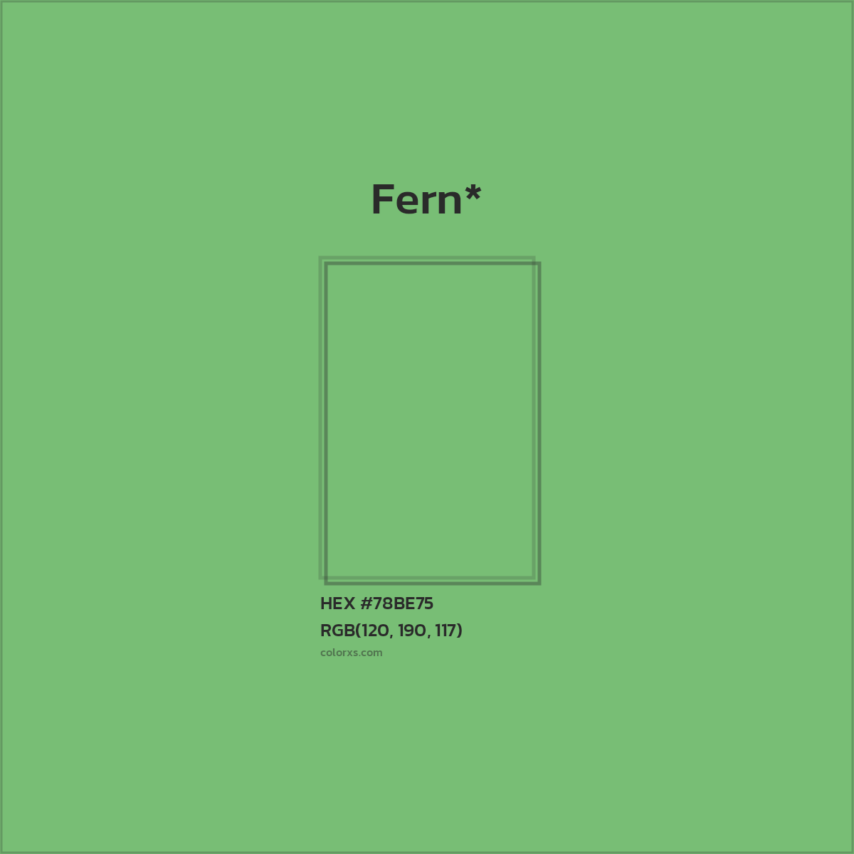 #78BE75 hex color. RGB, RYB, CMYK, HSL, HSV codes and color conversions. Matching color names, palettes, paints.