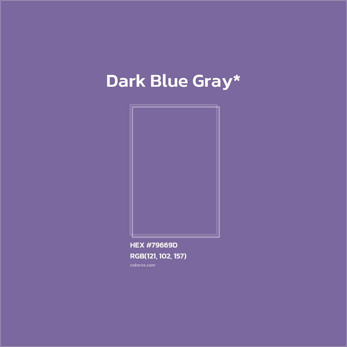 #79669D hex color. RGB, RYB, CMYK, HSL, HSV codes and color conversions. Matching color names, palettes, paints.