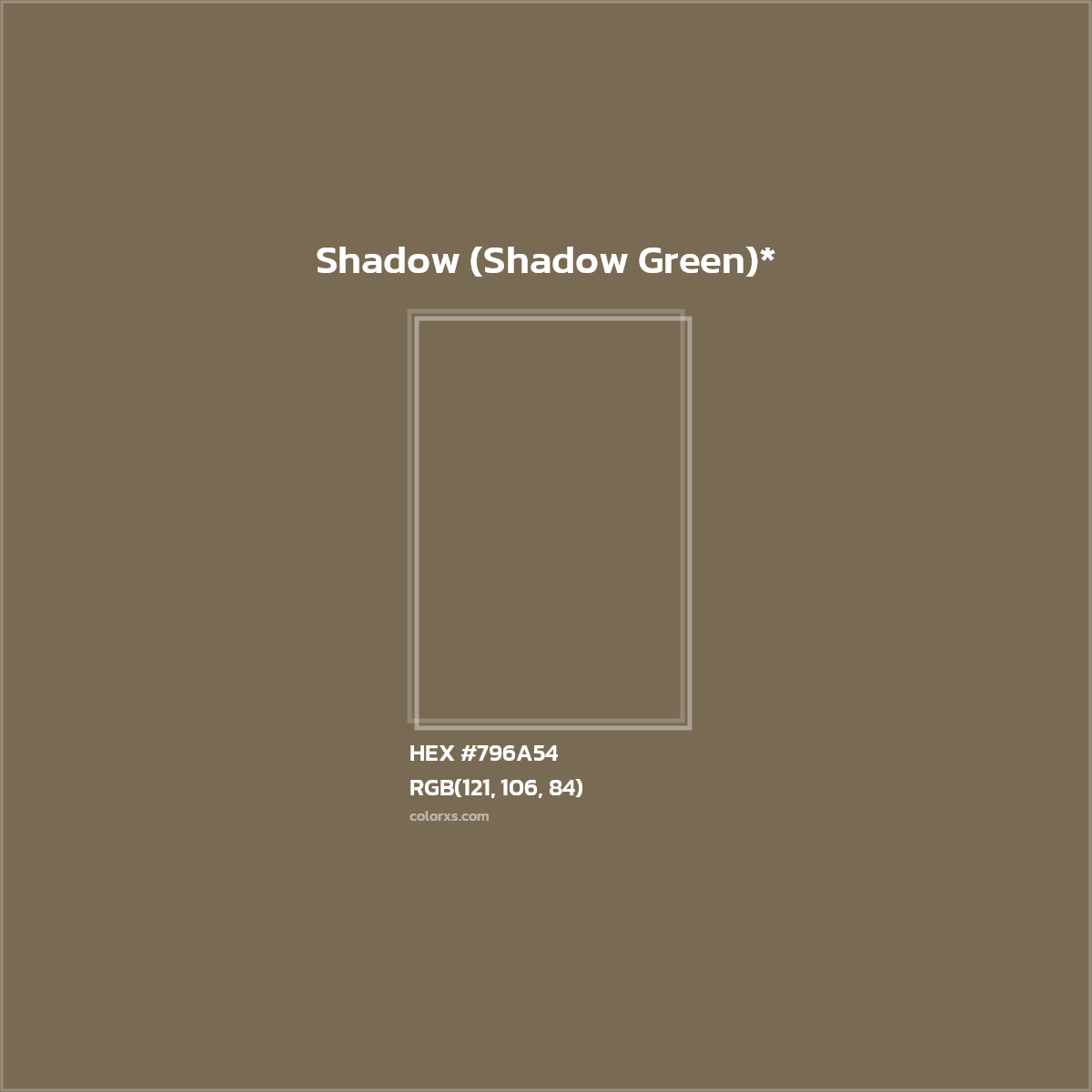 #796A54 hex color. RGB, RYB, CMYK, HSL, HSV codes and color conversions. Matching color names, palettes, paints.