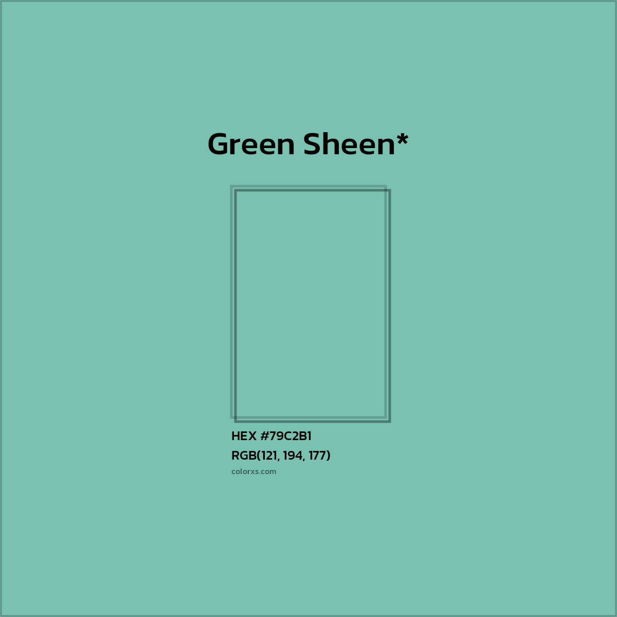 #79C2B1 hex color. RGB, RYB, CMYK, HSL, HSV codes and color conversions. Matching color names, palettes, paints.