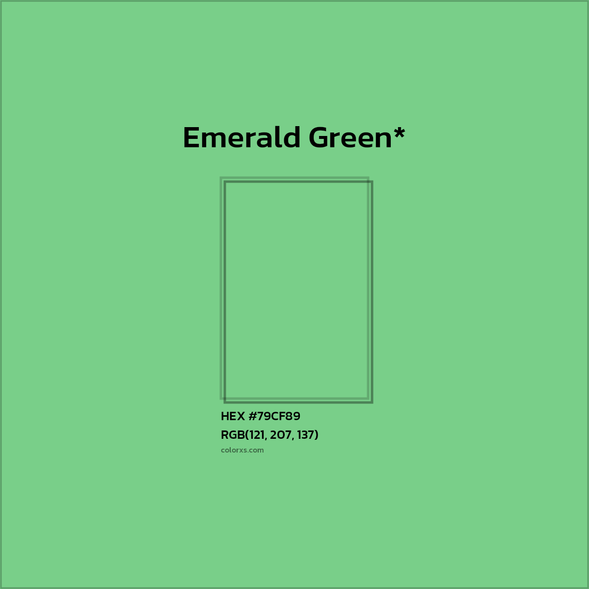 #79CF89 hex color. RGB, RYB, CMYK, HSL, HSV codes and color conversions. Matching color names, palettes, paints.