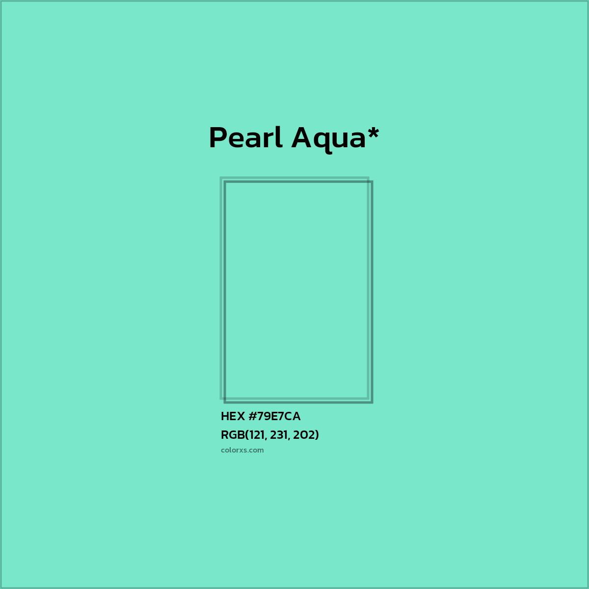 #79E7CA hex color. RGB, RYB, CMYK, HSL, HSV codes and color conversions. Matching color names, palettes, paints.