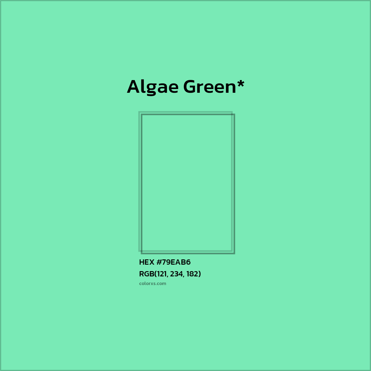 #79EAB6 hex color. RGB, RYB, CMYK, HSL, HSV codes and color conversions. Matching color names, palettes, paints.