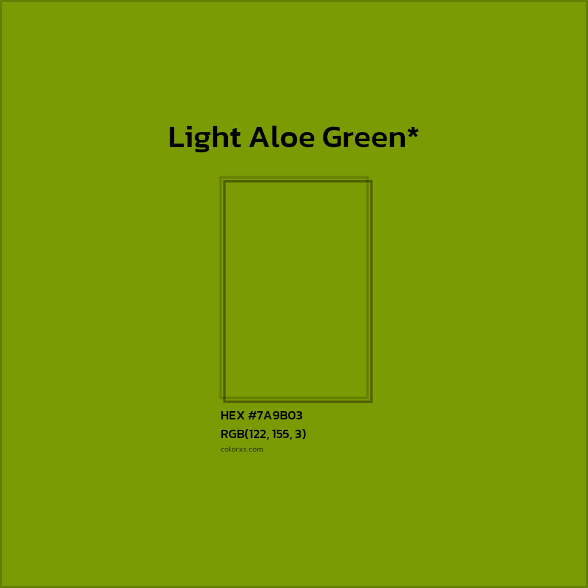 #7A9B03 hex color. RGB, RYB, CMYK, HSL, HSV codes and color conversions. Matching color names, palettes, paints.