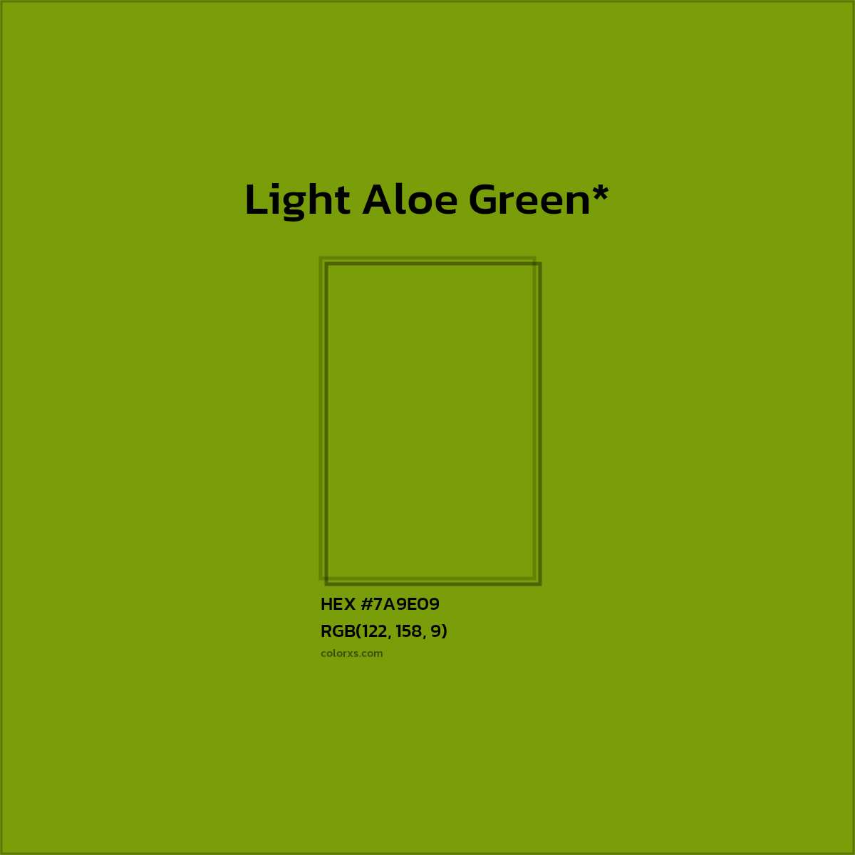 #7A9E09 hex color. RGB, RYB, CMYK, HSL, HSV codes and color conversions. Matching color names, palettes, paints.
