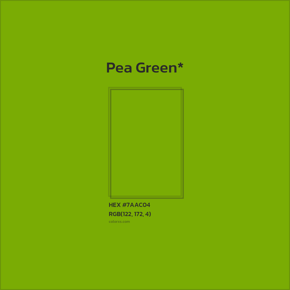 #7AAC04 hex color. RGB, RYB, CMYK, HSL, HSV codes and color conversions. Matching color names, palettes, paints.