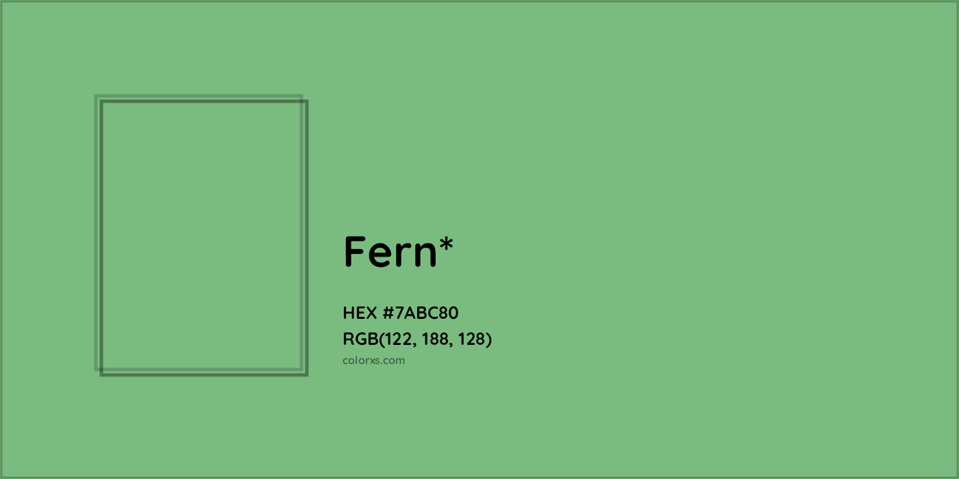 #7ABC80 hex color. RGB, RYB, CMYK, HSL, HSV codes and color conversions. Matching color names, palettes, paints.