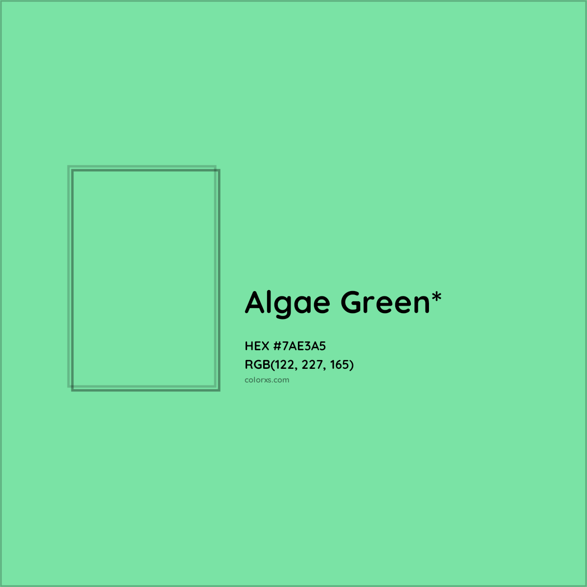 #7AE3A5 hex color. RGB, RYB, CMYK, HSL, HSV codes and color conversions. Matching color names, palettes, paints.