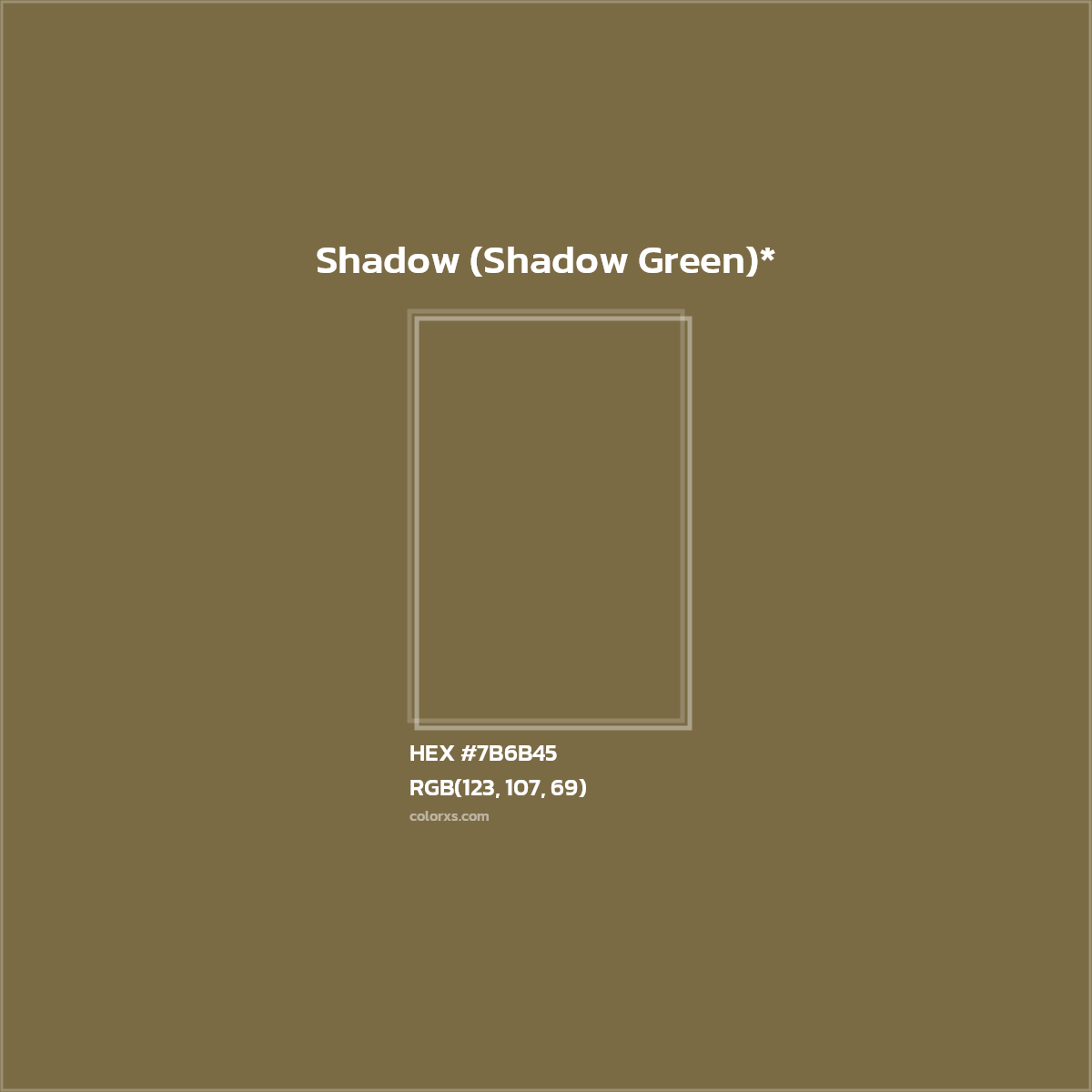 #7B6B45 hex color. RGB, RYB, CMYK, HSL, HSV codes and color conversions. Matching color names, palettes, paints.
