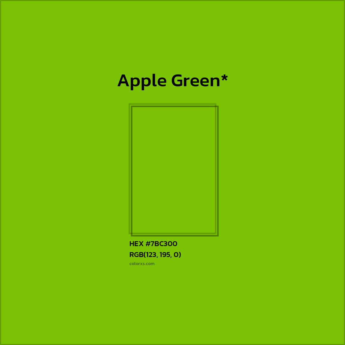 #7BC300 hex color. RGB, RYB, CMYK, HSL, HSV codes and color conversions. Matching color names, palettes, paints.