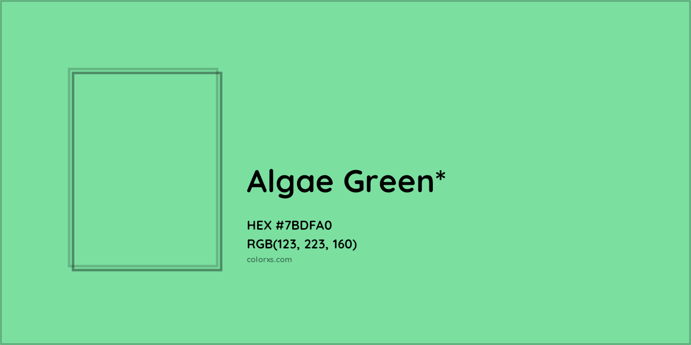 #7BDFA0 hex color. RGB, RYB, CMYK, HSL, HSV codes and color conversions. Matching color names, palettes, paints.