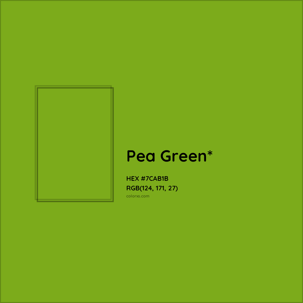 #7CAB1B hex color. RGB, RYB, CMYK, HSL, HSV codes and color conversions. Matching color names, palettes, paints.