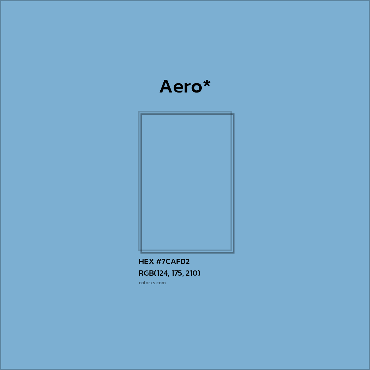 #7CAFD2 hex color. RGB, RYB, CMYK, HSL, HSV codes and color conversions. Matching color names, palettes, paints.