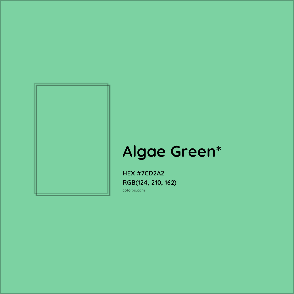 #7CD2A2 hex color. RGB, RYB, CMYK, HSL, HSV codes and color conversions. Matching color names, palettes, paints.
