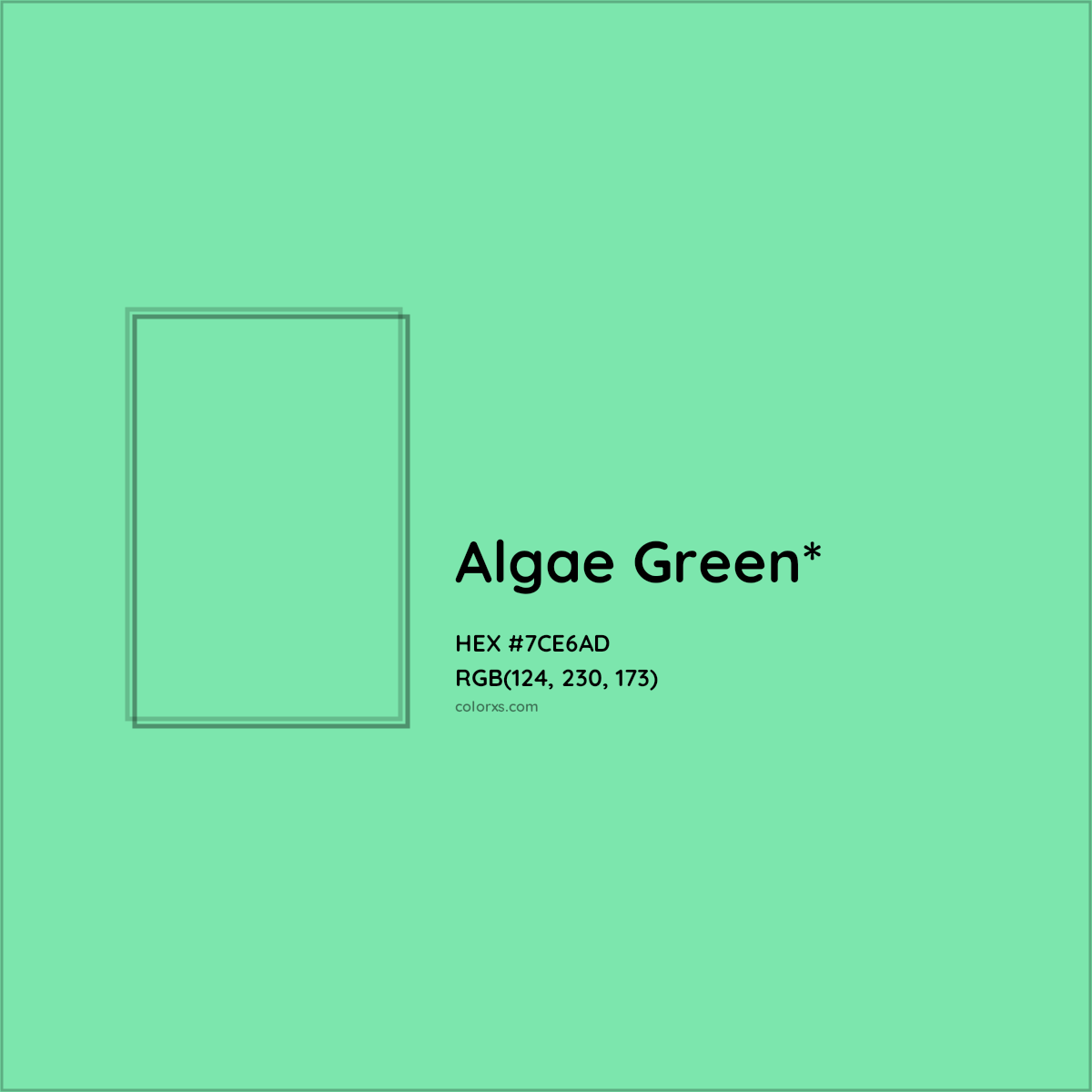 #7CE6AD hex color. RGB, RYB, CMYK, HSL, HSV codes and color conversions. Matching color names, palettes, paints.