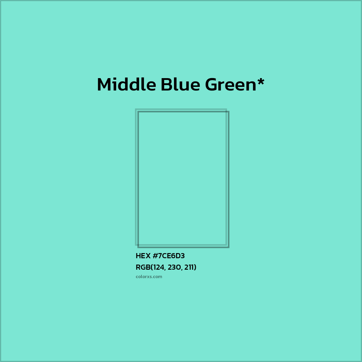 #7CE6D3 hex color. RGB, RYB, CMYK, HSL, HSV codes and color conversions. Matching color names, palettes, paints.