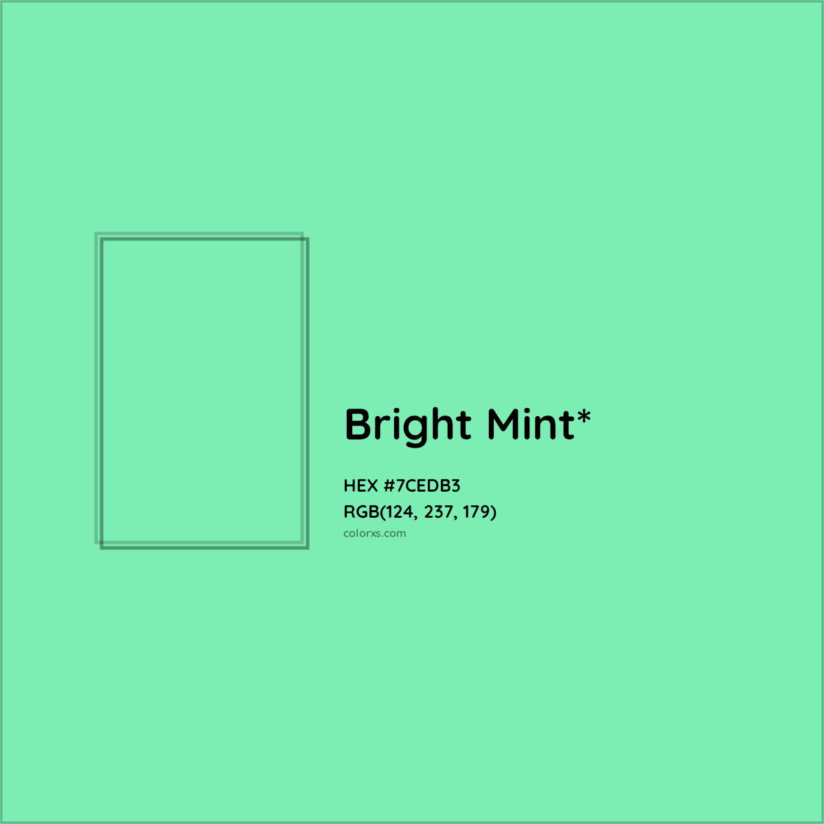 #7CEDB3 hex color. RGB, RYB, CMYK, HSL, HSV codes and color conversions. Matching color names, palettes, paints.