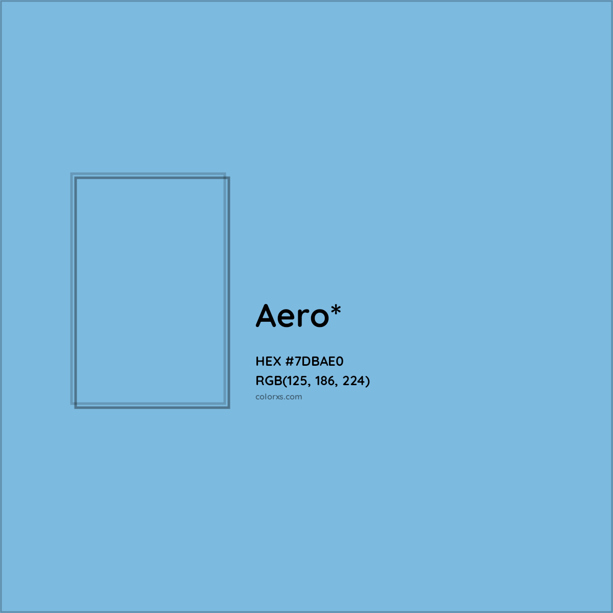 #7DBAE0 hex color. RGB, RYB, CMYK, HSL, HSV codes and color conversions. Matching color names, palettes, paints.