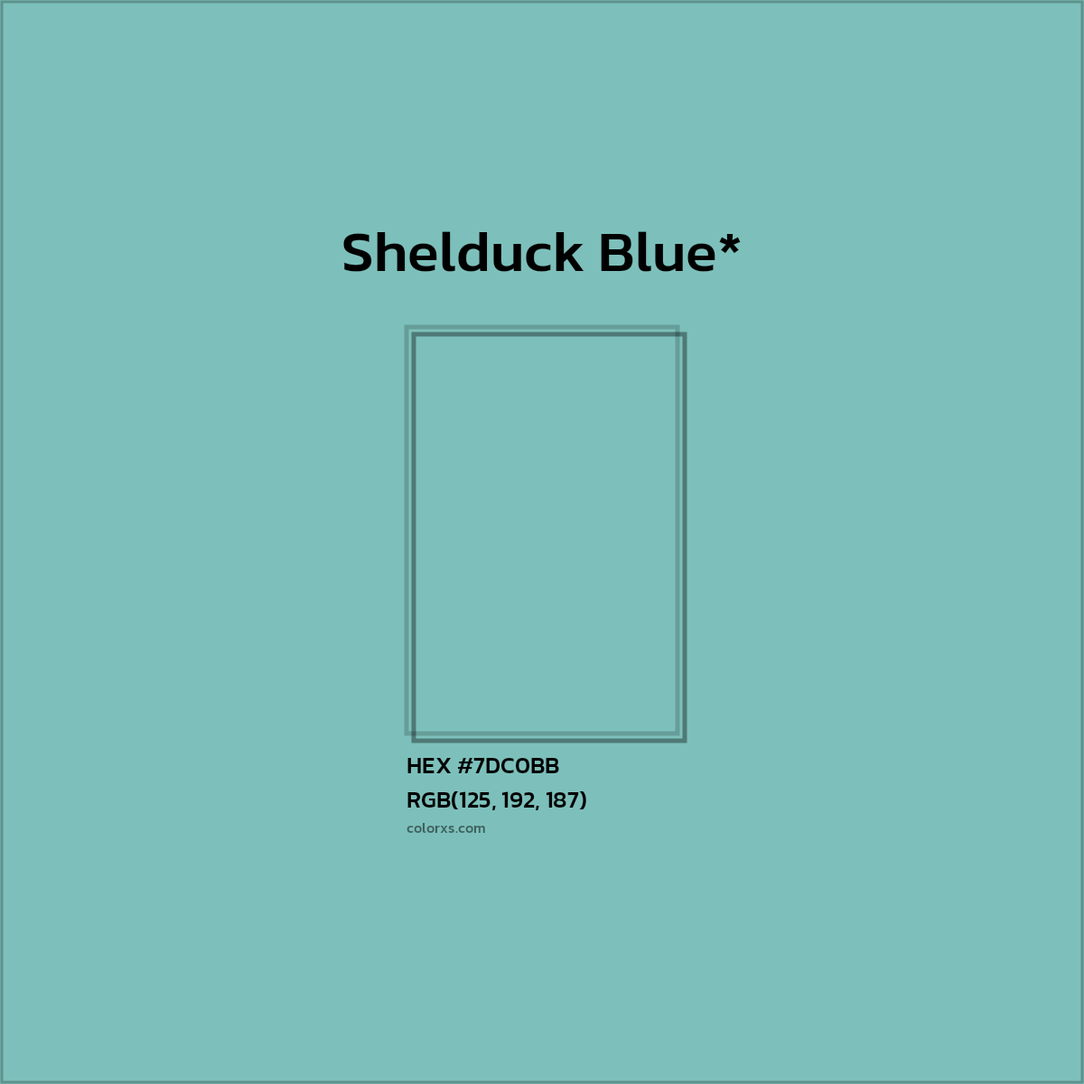 #7DC0BB hex color. RGB, RYB, CMYK, HSL, HSV codes and color conversions. Matching color names, palettes, paints.