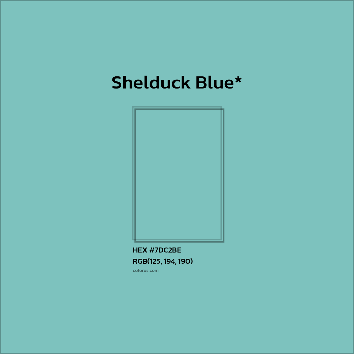 #7DC2BE hex color. RGB, RYB, CMYK, HSL, HSV codes and color conversions. Matching color names, palettes, paints.