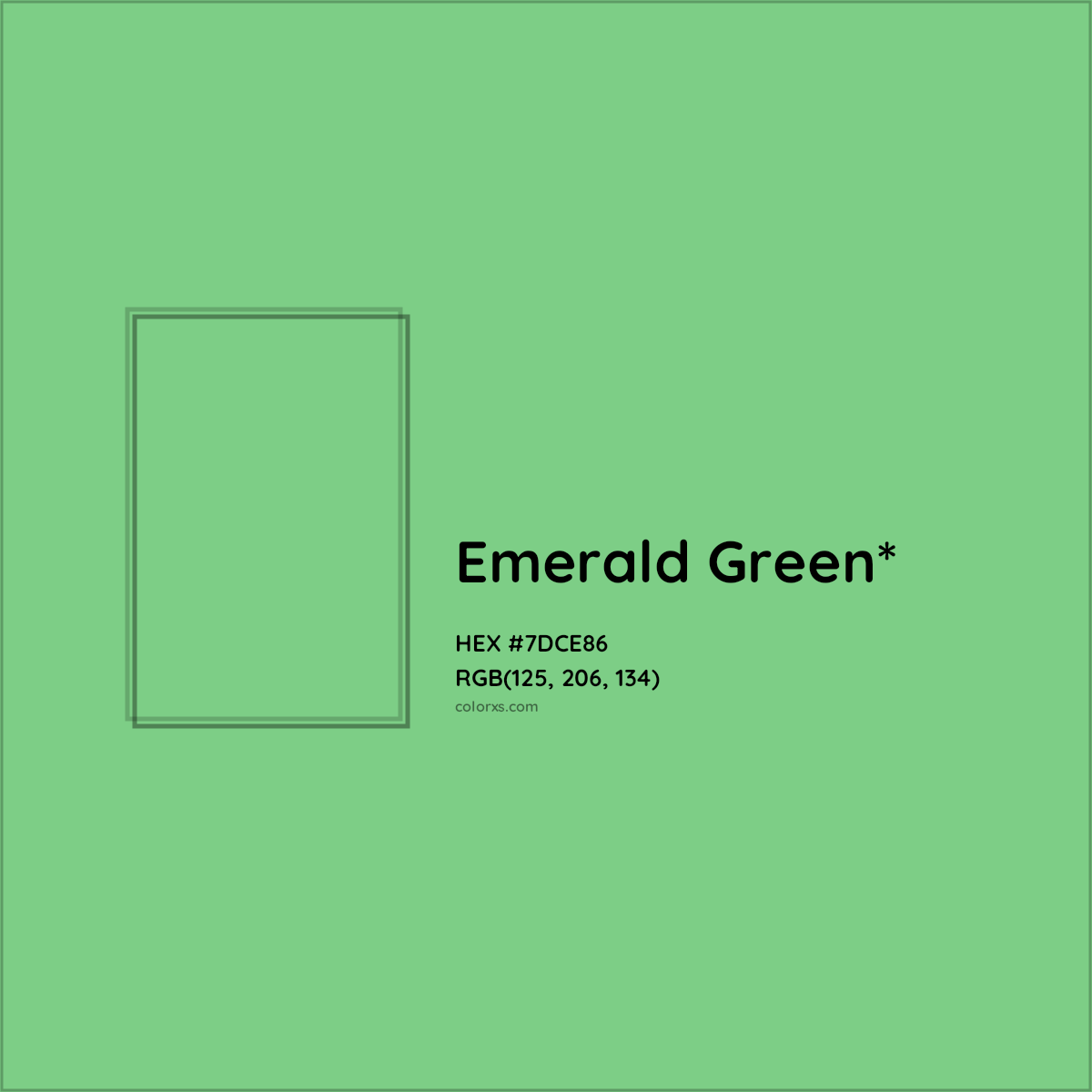 #7DCE86 hex color. RGB, RYB, CMYK, HSL, HSV codes and color conversions. Matching color names, palettes, paints.