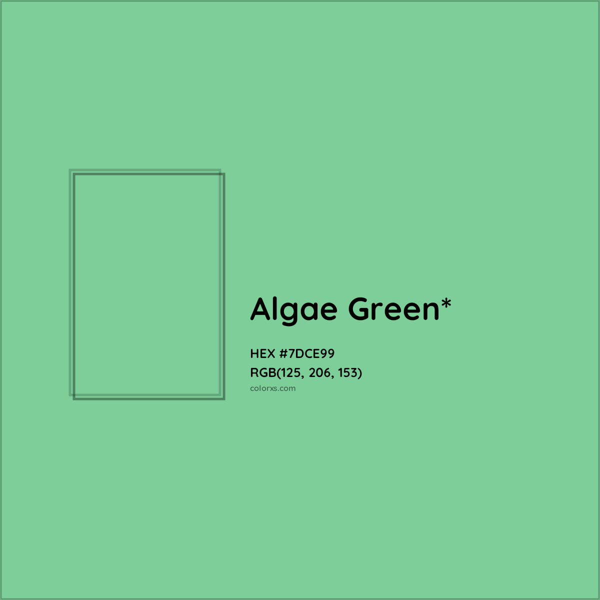 #7DCE99 hex color. RGB, RYB, CMYK, HSL, HSV codes and color conversions. Matching color names, palettes, paints.