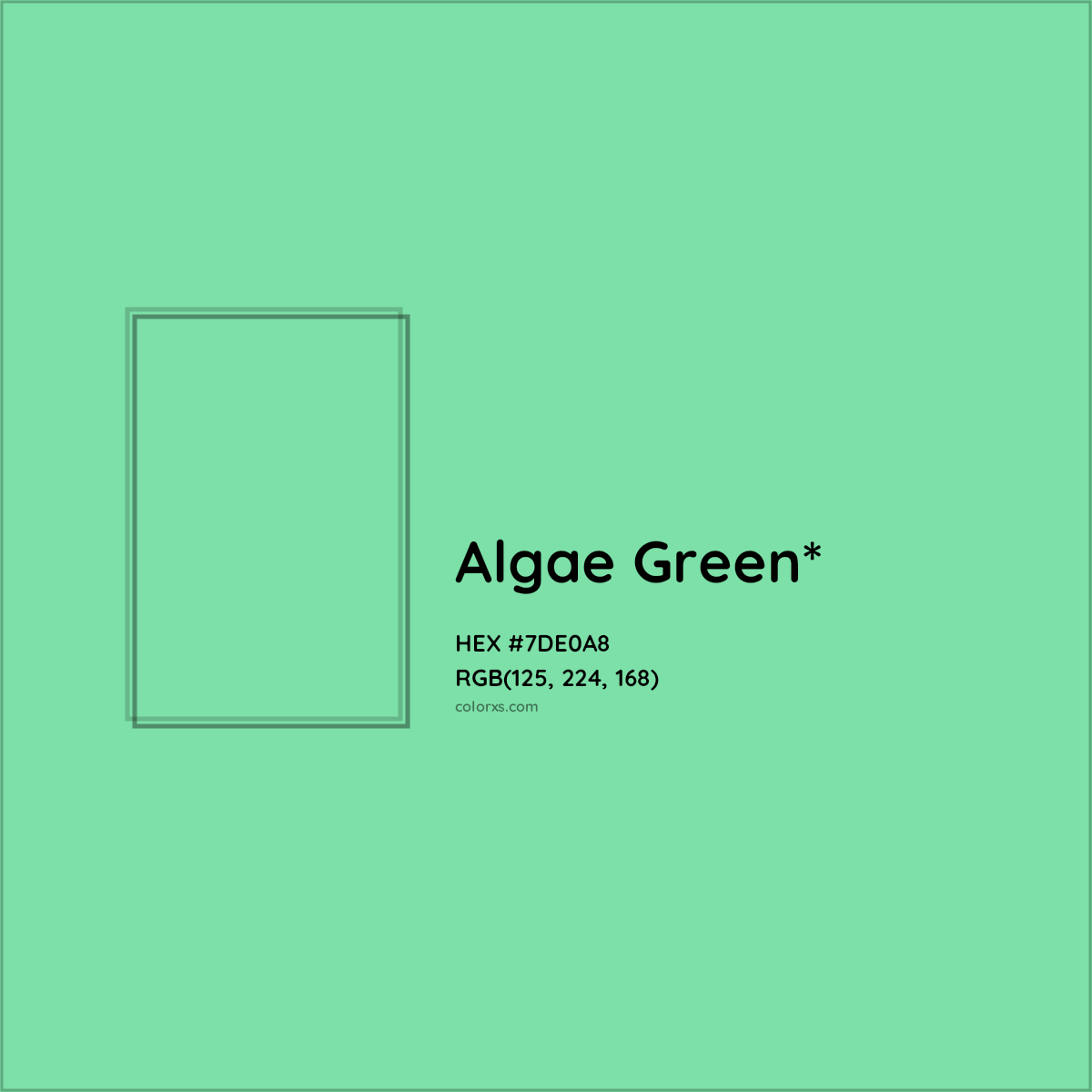 #7DE0A8 hex color. RGB, RYB, CMYK, HSL, HSV codes and color conversions. Matching color names, palettes, paints.