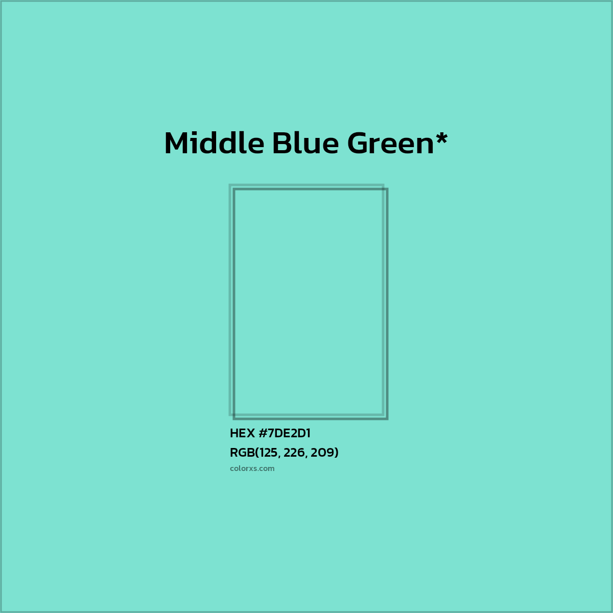 #7DE2D1 hex color. RGB, RYB, CMYK, HSL, HSV codes and color conversions. Matching color names, palettes, paints.