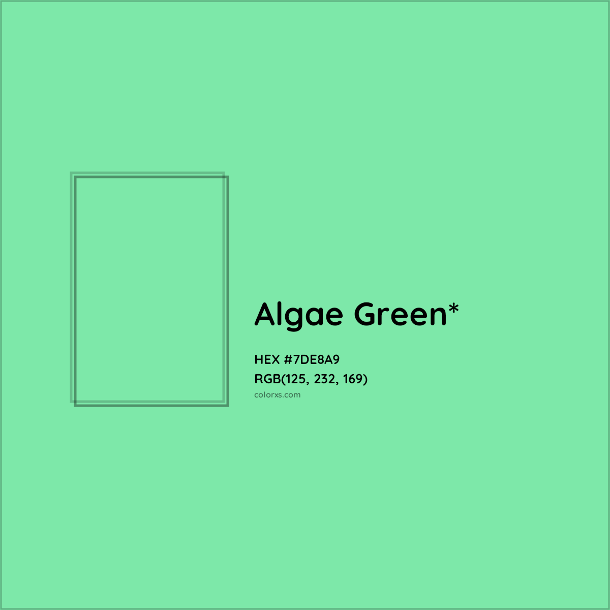 #7DE8A9 hex color. RGB, RYB, CMYK, HSL, HSV codes and color conversions. Matching color names, palettes, paints.