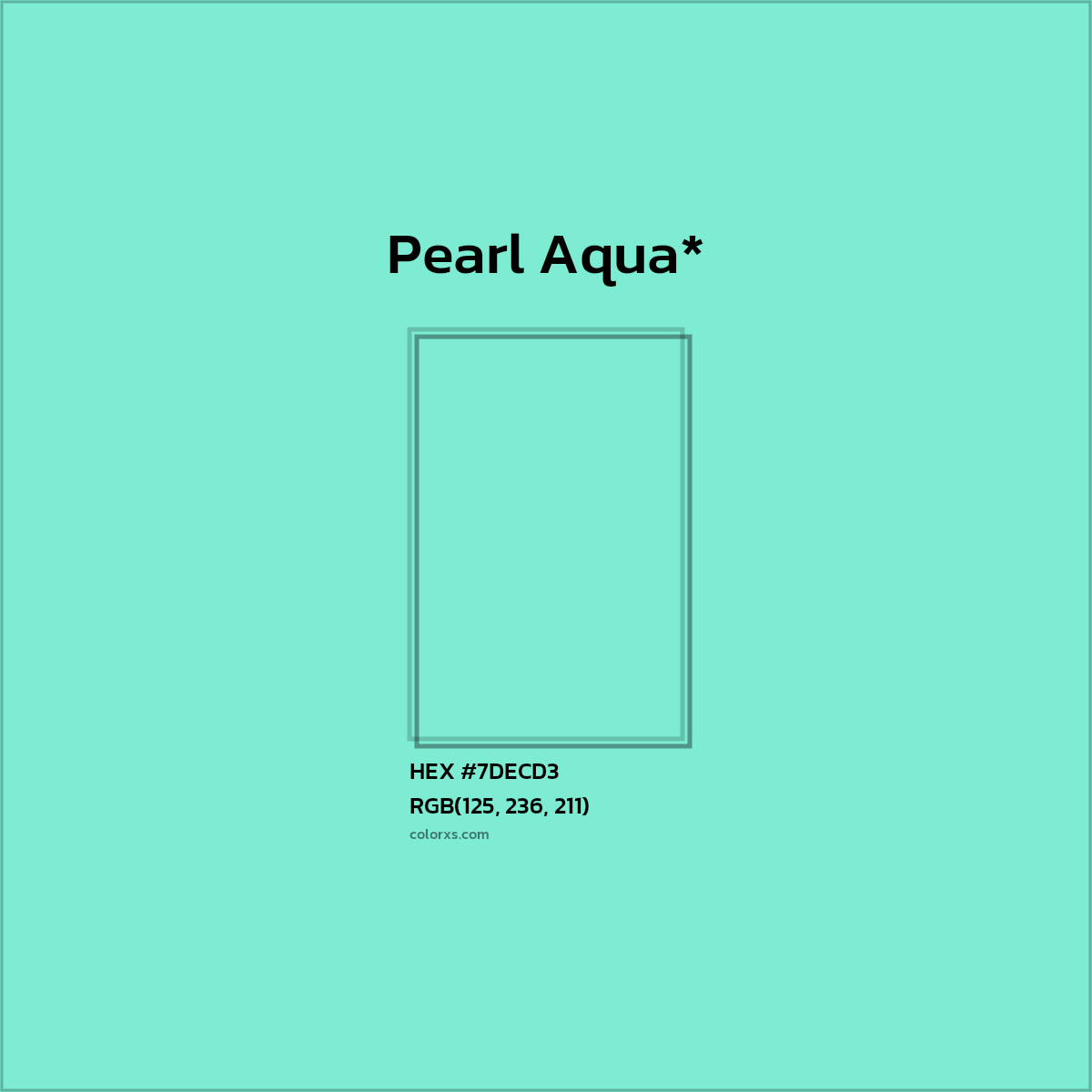 #7DECD3 hex color. RGB, RYB, CMYK, HSL, HSV codes and color conversions. Matching color names, palettes, paints.