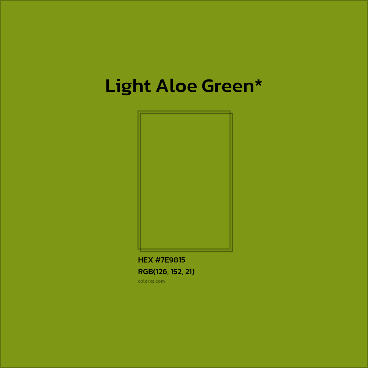 #7E9815 hex color. RGB, RYB, CMYK, HSL, HSV codes and color conversions. Matching color names, palettes, paints.