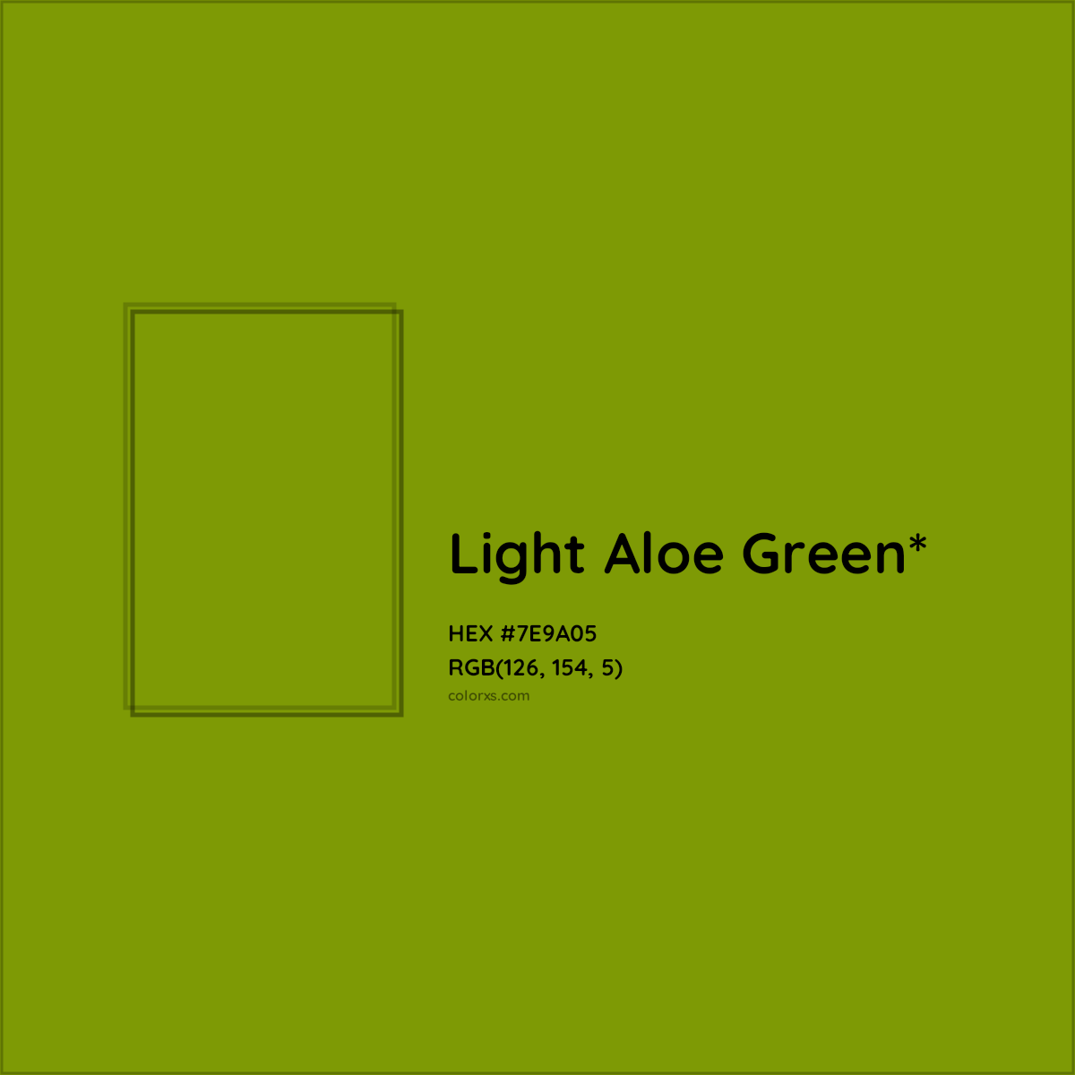 #7E9A05 hex color. RGB, RYB, CMYK, HSL, HSV codes and color conversions. Matching color names, palettes, paints.