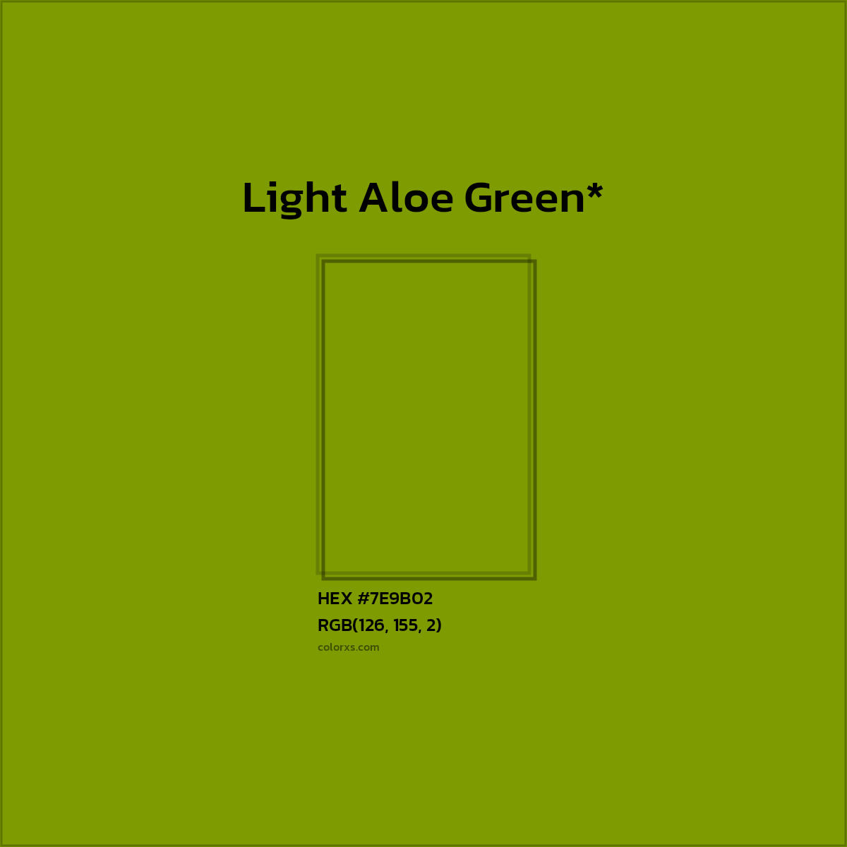 #7E9B02 hex color. RGB, RYB, CMYK, HSL, HSV codes and color conversions. Matching color names, palettes, paints.