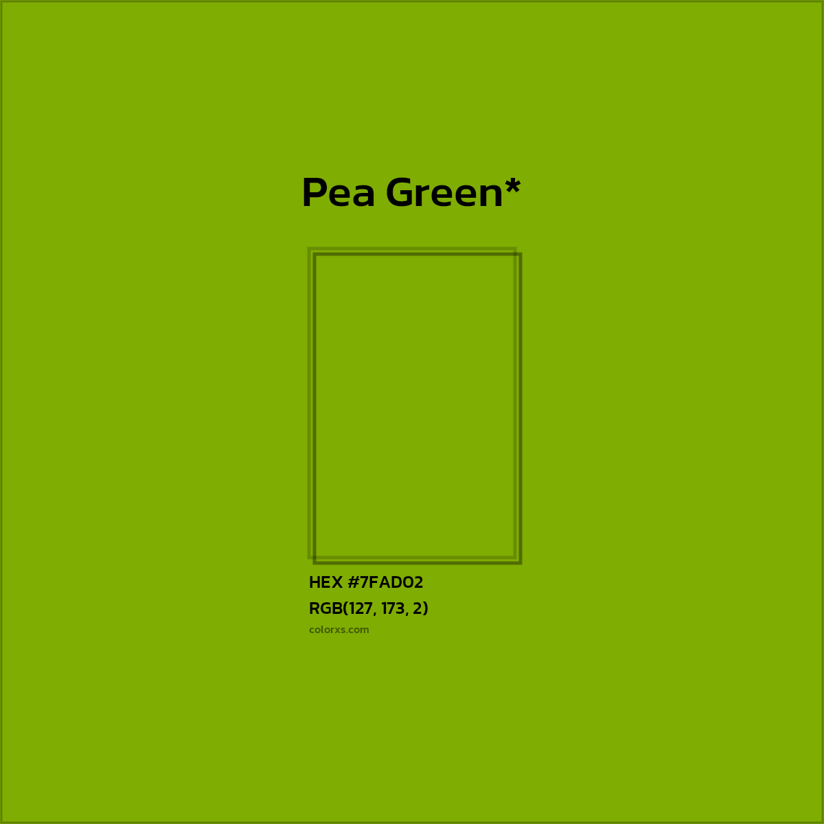 #7FAD02 hex color. RGB, RYB, CMYK, HSL, HSV codes and color conversions. Matching color names, palettes, paints.