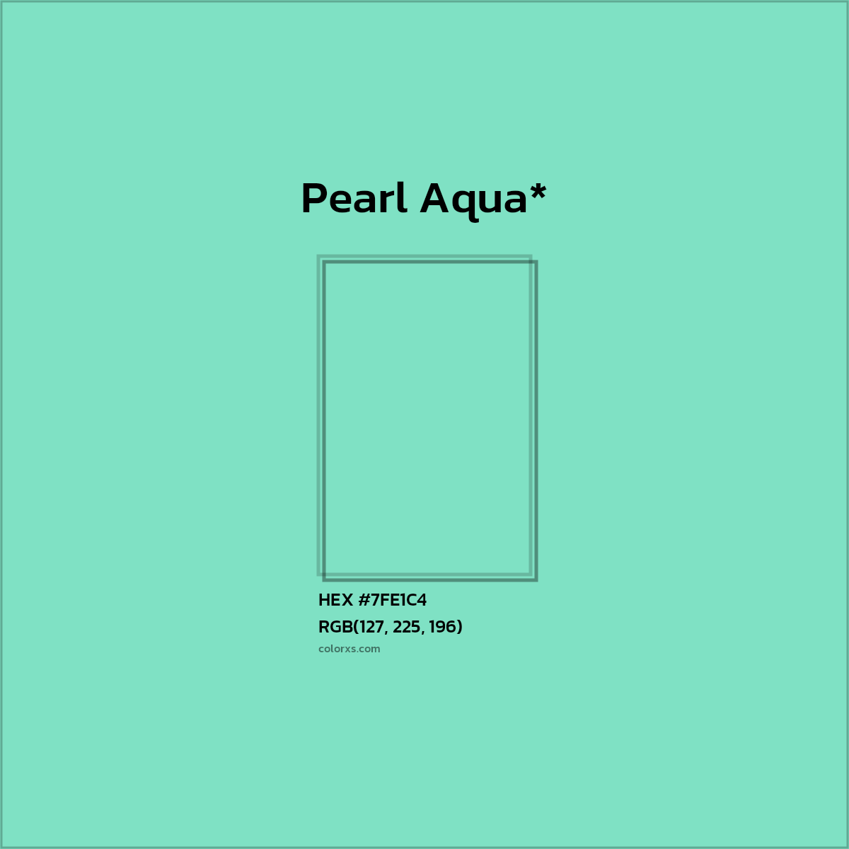 #7FE1C4 hex color. RGB, RYB, CMYK, HSL, HSV codes and color conversions. Matching color names, palettes, paints.