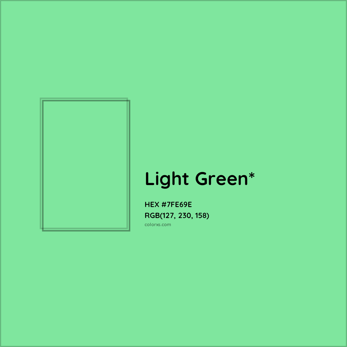 #7FE69E hex color. RGB, RYB, CMYK, HSL, HSV codes and color conversions. Matching color names, palettes, paints.