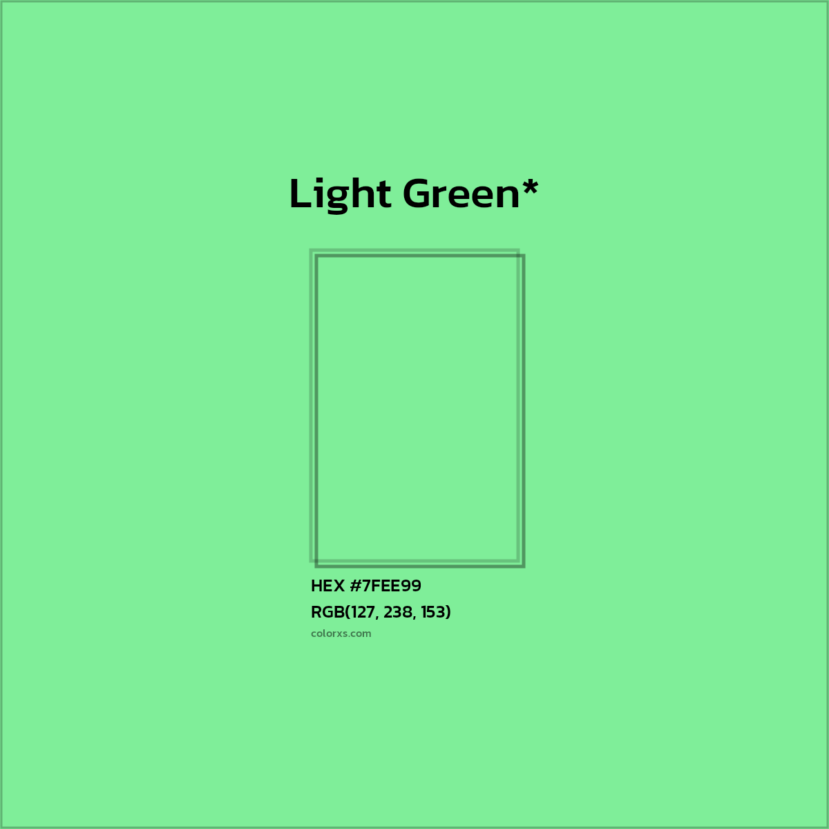 #7FEE99 hex color. RGB, RYB, CMYK, HSL, HSV codes and color conversions. Matching color names, palettes, paints.